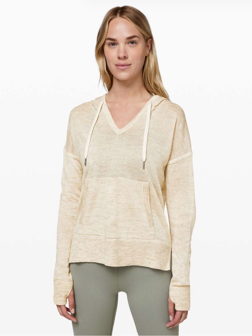 lululemon athletica Street to Shore Linen Blend Hoodie Like New